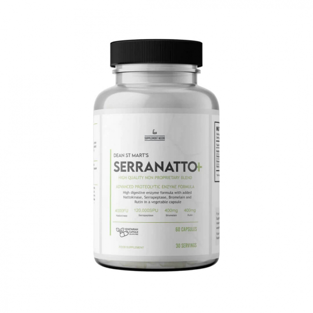 Supplement Needs Serranatto+, 60 caps i gruppen Kosttilskud & Fdevarer / Sundhedskost / Mave & Tarm hos Tillskottsbolaget (SUPPNEEDS7585)