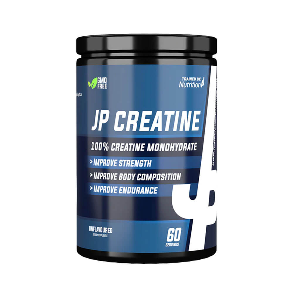 Trained By JP Creatine Monohydrate, 60 serv. i gruppen Kosttilskud & Fødevarer / Kreatin / Kreatinmonohydrat hos Tillskottsbolaget (TBJP8975)