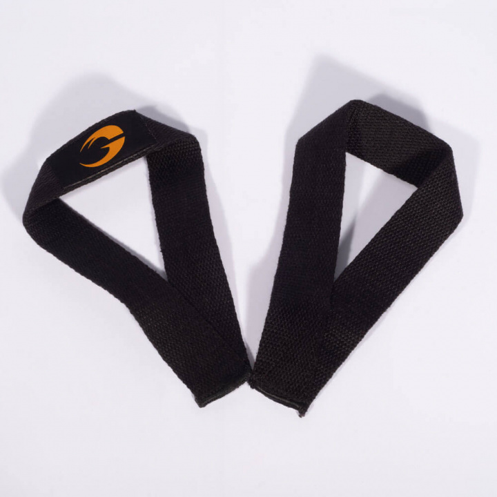 GASP Olympic Lifting Straps, Black i gruppen Træningstilbehør / Trækremme & Greb hos Tillskottsbolaget (GASP5673)