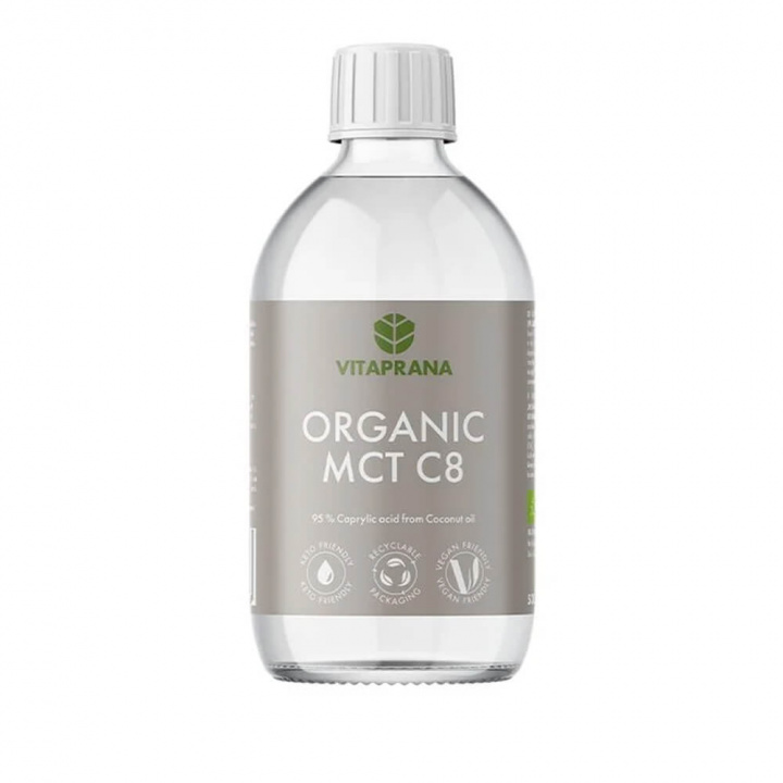 Vitaprana Organic MCT C8, 500 ml i gruppen Kosttilskud & Fødevarer / Omega-3 & Fedtsyrer / MCT hos Tillskottsbolaget (VITAPRANA7863)